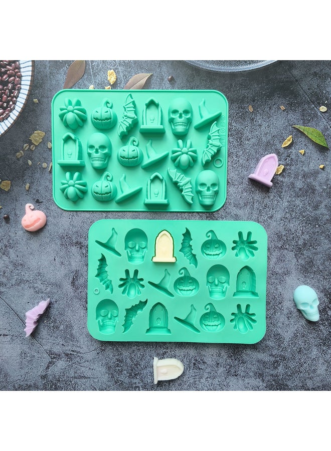 18 Even Halloween Pumpkin Hat 662 Chocolate Silicone Mold DIY Candy Cookie Cake Baking Mold-Color:Horse Green - Image 3