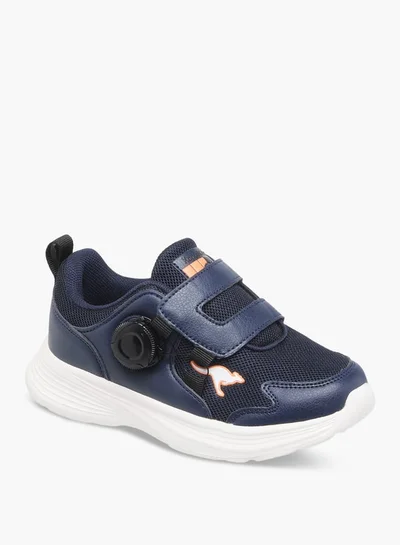 kangaROOS Boys' Panelled Sports Shoes with Hook and Loop Closure
