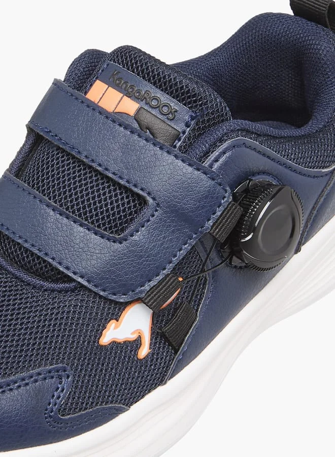 kangaROOS Boys' Panelled Sports Shoes with Hook and Loop Closure