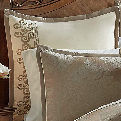 Riverbrook Home 100% Polyester Comforter Set, King, Hillcrest - Ivory/Gold, 10 Piece Set - Image 4