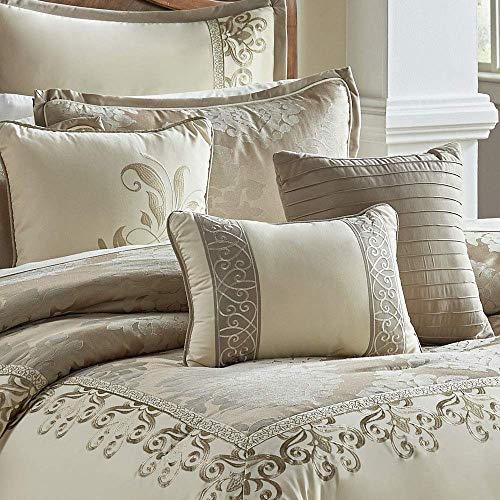 Riverbrook Home 100% Polyester Comforter Set, King, Hillcrest - Ivory/Gold, 10 Piece Set - Image 2