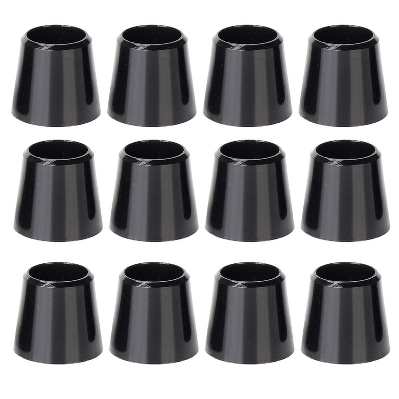 SummerHouse 12 Pieces Solid Black Flat Golf Iron Ferrules for Tapered 0.355 Shaft and 0.370 Shaft 0.500/0.750/1.000 Height Optional - Image 1
