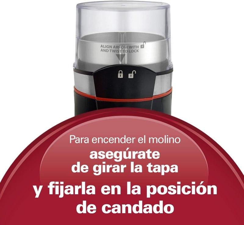 Hamilton Beach Custom Grind 14 Cup Coffee Grinder with Hands-Free Grinding and Auto Shutoff, Stainless Steel Removable Grind Chamber & Blade, Cord Wind, 110V 60Hz USA Plug, Black (80393-SAU) - Image 1