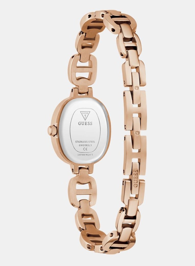 GUESS Ladies Rose Gold Tone Analog Watch - Image 3