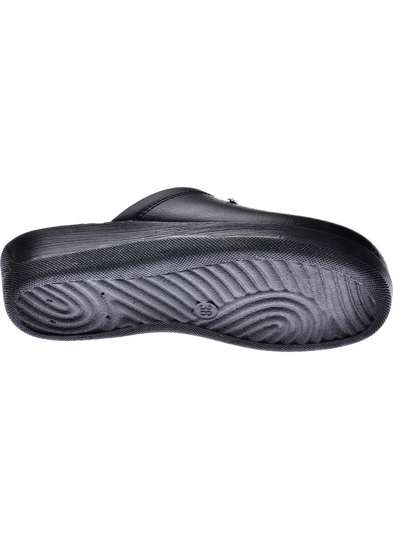 Gezer - 04770 4 Point Anatomical Sabo Men Women Slippers Hospital & Business Black - Image 1