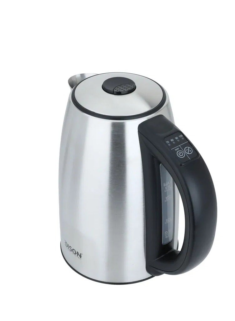 اديسون غلاية كهربائية إديسون، 1.7 لتر، 2200 واط - رمادي - Image 2