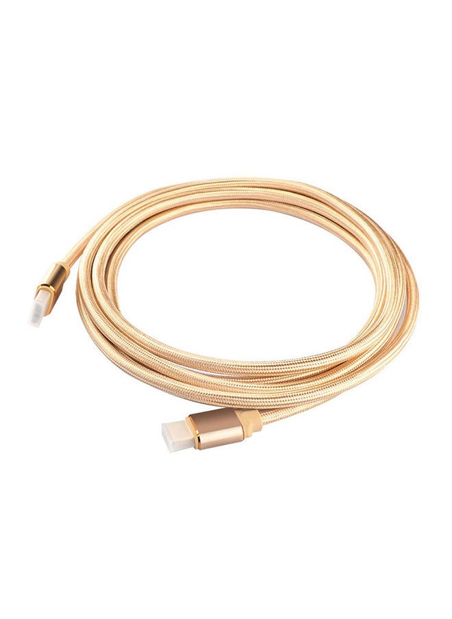 NIBEMINENT HD Multimedia Interface Cable Gold  - Image 1