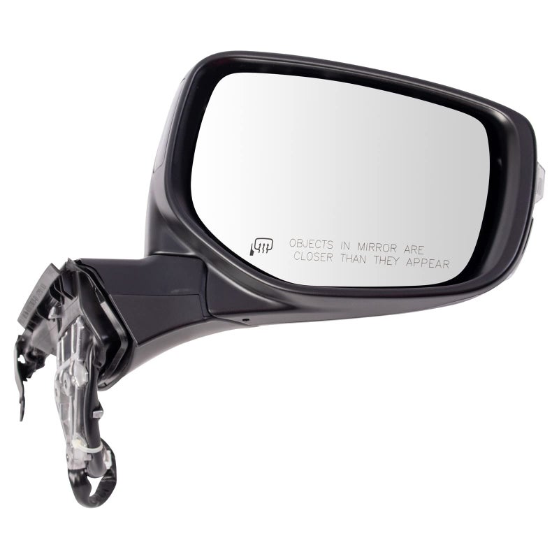TRQ Passenger Side Heated Power Mirror Manual Folding Memory Paint to Match Compatible with 2020 2021 Subaru Outback Legacy SU1321187