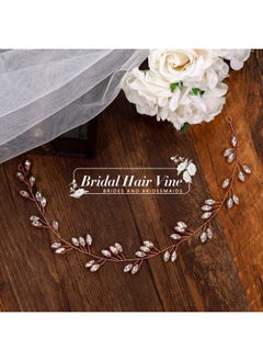 Bride Rhinestone Wedding Hair Vine Crystal Hair Piece Bridal Headpiece Hair Accessories For Women And Girls Hv190 (3 Rose Gold) - pzsku/ZDE754EB0277746C9C887Z/45/_/1719064782/286bfe78-1662-436b-bf49-d229ba75b600