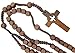 CB Catholic Confirmation Cut Out Holy Spirit Dove CrossWood Bead Cord Rosary, 18 Inch - Image 2