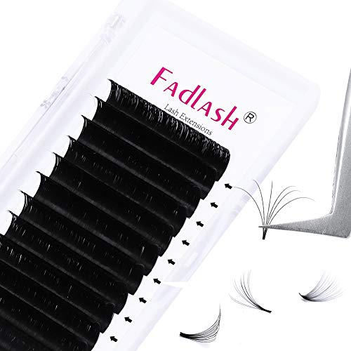 Eyelash Volume Extensions FADLASH Easy Fan 3D10D Self Fanning Eyelash Extensions 005 007mm Easy Fanning Volume Lashes 820mm Length 005D 14mm
