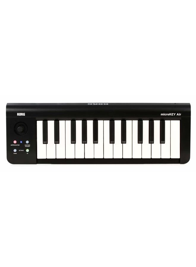 Korg - microKEY2-25AIR Bluetooth Wireless + USB MIDI Controller - 25 Key - Black