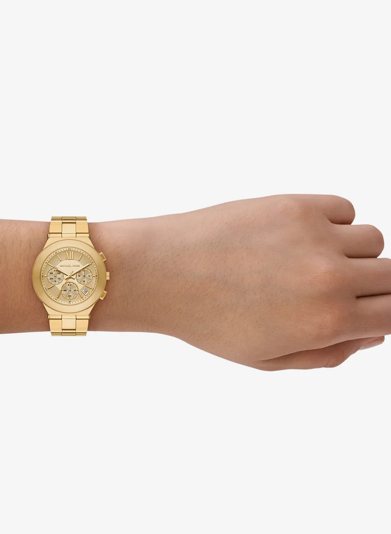 Michael Kors Gold-Plated Metal Bracelet Analog Watch