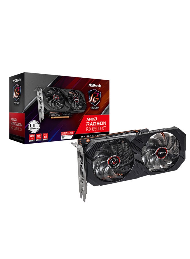Asrock Amd Radeon Rx 6500 Xt Phantom Gaming D 4gb Oc Gddr6 Gaming Graphics Card - Image 5