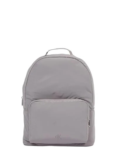 CALVIN KLEIN Calvin Klein Men's Over Webbing Center Zip Backpack Color Titanium