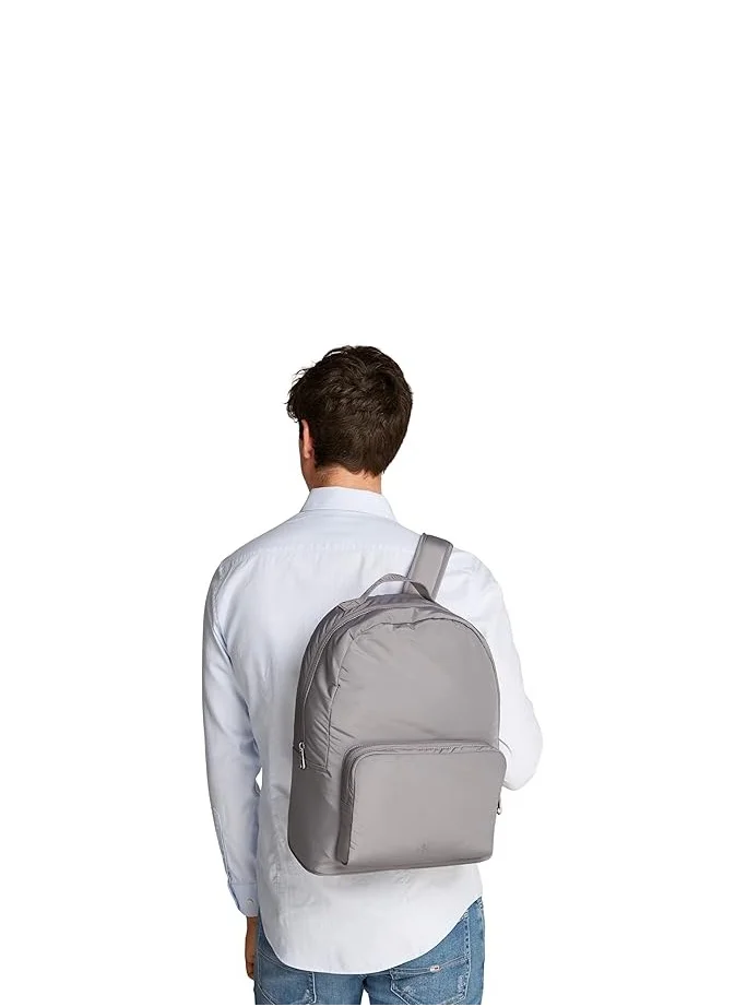 CALVIN KLEIN Calvin Klein Men's Over Webbing Center Zip Backpack Color Titanium