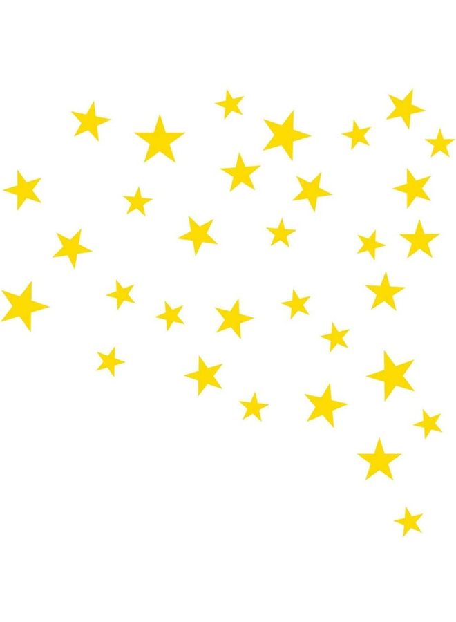 NIBEMINENT Mixed Size Stars Wall Sticker Clear - Image 1