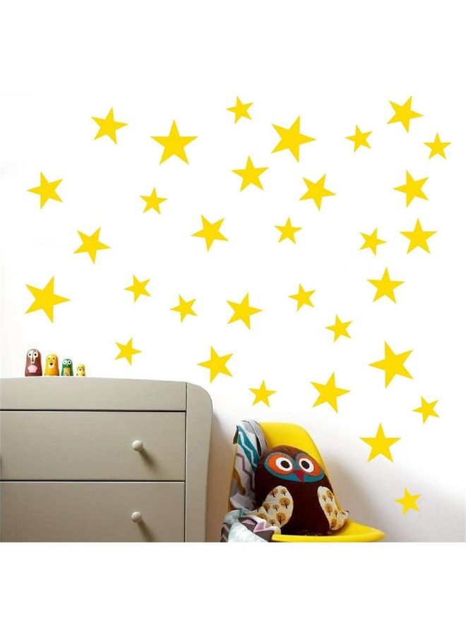 NIBEMINENT Mixed Size Stars Wall Sticker Clear - Image 2