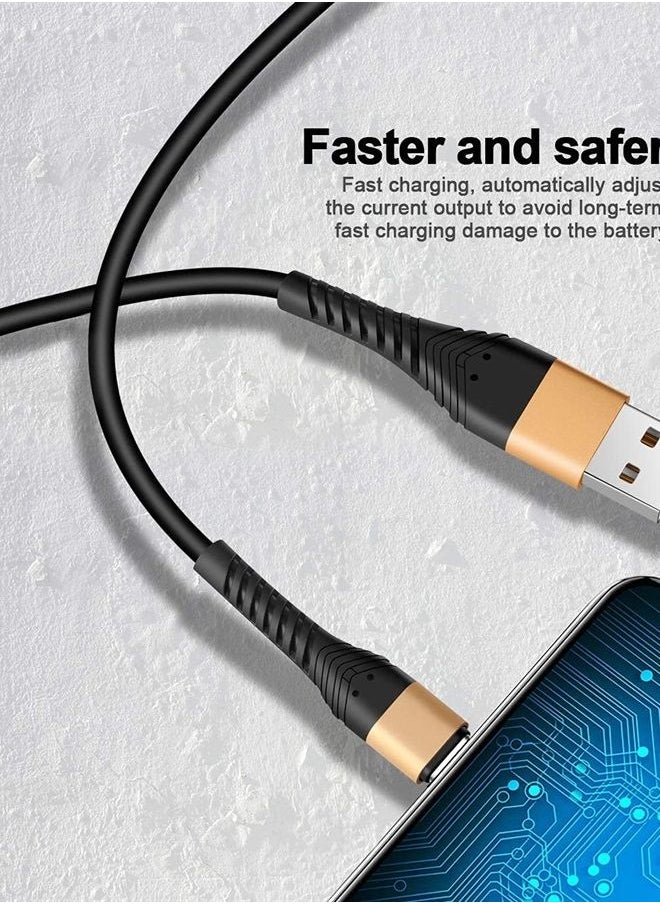 Icseio USB Type C Cable 1ft,Extra Long 2Pack 1Foot USB C Cable USB A 2.0 to USB-C Fast Charger  - Image 3