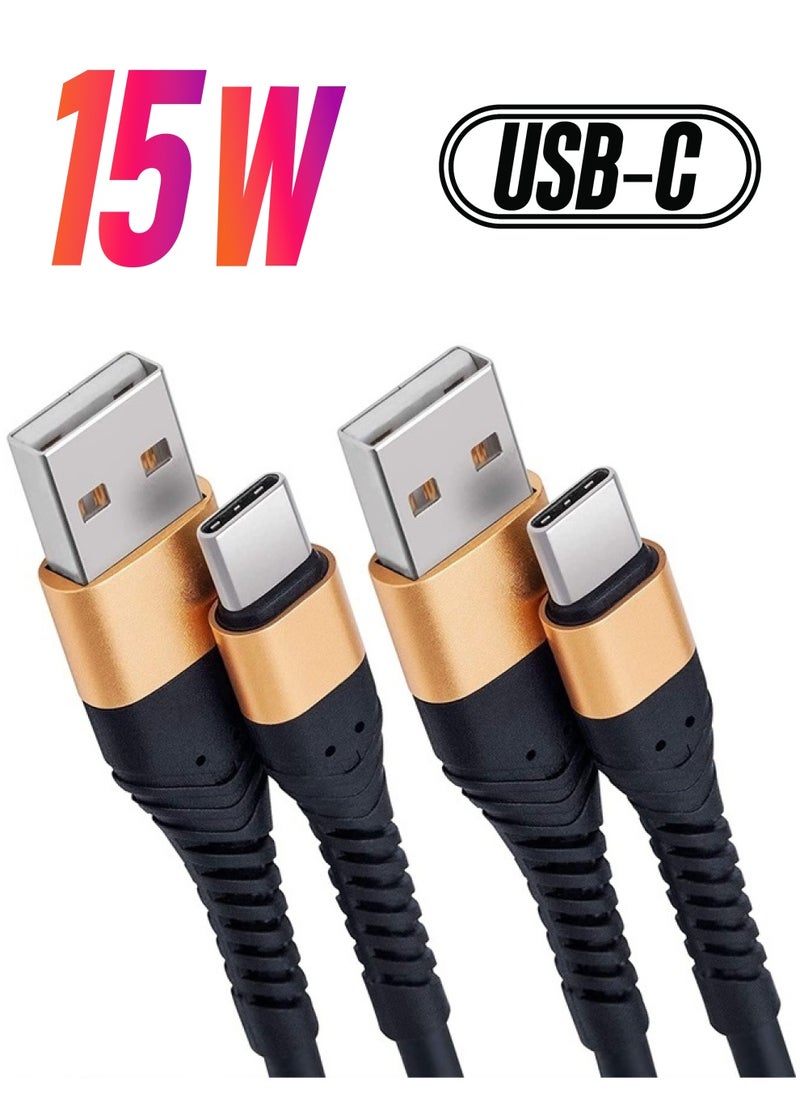 Icseio USB Type C Cable 1ft,Extra Long 2Pack 1Foot USB C Cable USB A 2.0 to USB-C Fast Charger  - Image 1