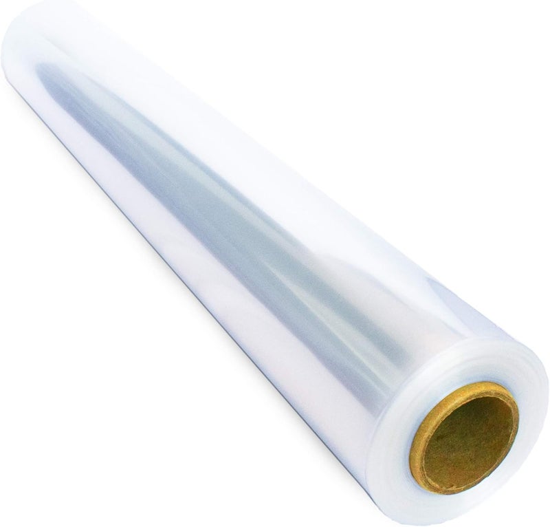 FIESTA WRAPS Clear Cellophane Wrap Roll (31.5 in x 110 ft) - Cellophane Roll - Clear Wrapping Paper to Wrap Gift Baskets - Gift Basket Wrapping Supplies - Papel Celofán Transparente - Image 1