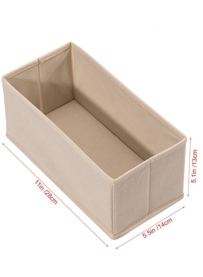 MIXDE 6 PCS Cabinet Closet Organizers Foldable Wardrobe Organizer Dividers Drawer Organizers for Underwear Storage Boxes for Storing Socks, Clothes, Bras, Ties - Image 2