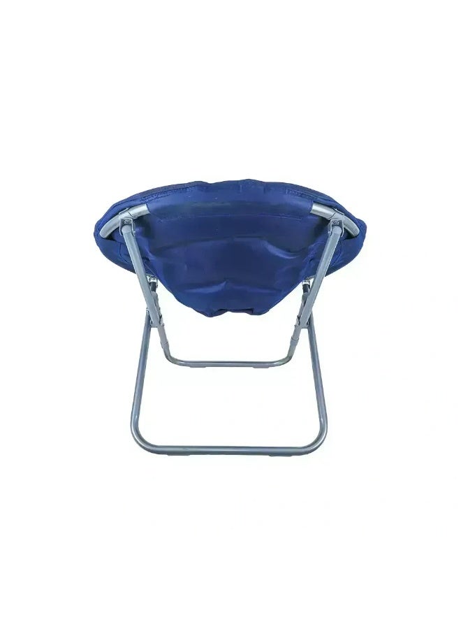 ALGHAFA Round Folding Camping Chair – Padded Outdoor Chair – 100kg Load Capacity – Blue – ALGHAFA - Image 2