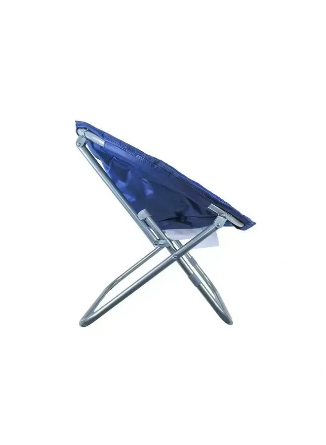 ALGHAFA Round Folding Camping Chair – Padded Outdoor Chair – 100kg Load Capacity – Blue – ALGHAFA - Image 3