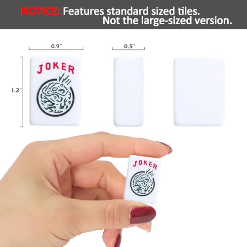 GUSTARIA 1.2” American Mahjong Tiles, 166 American Mahjong Tiles with White Color (Tiles Only, No Dice and Other Accessories) - Image 2
