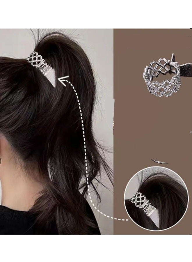 2 Pieces of Durable Alloy Hair Clip Accessories for Women Can Easily Tie Up Your High Ponytail - Image 2