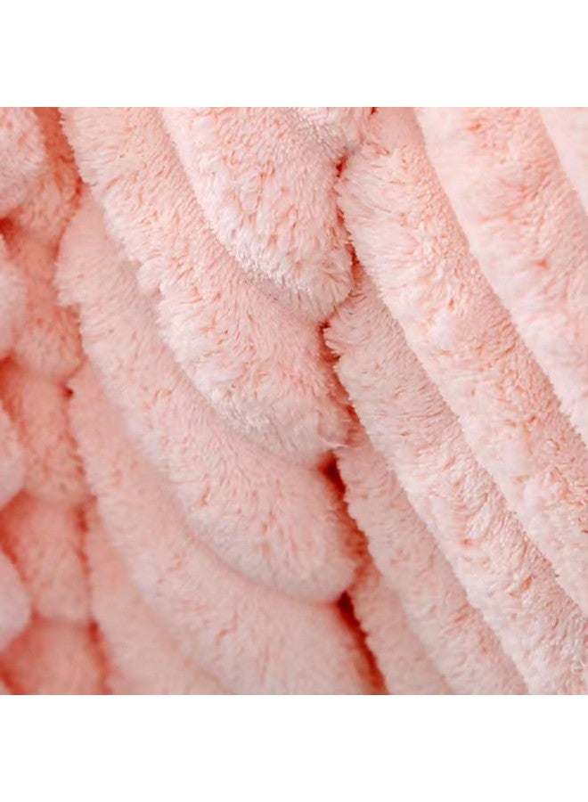 Linear منشفة استحمام ميكروفايبر LINEAR / منشفة للاستحمام / مناشف ميكروفايبر للاستحمام بحجم كبير / منشفة استحمام للرجال والنساء / تصميم بطانة / 300 جرام لكل متر مربع (140 سم * 70 سم) (بطانة وردية) - Image 5