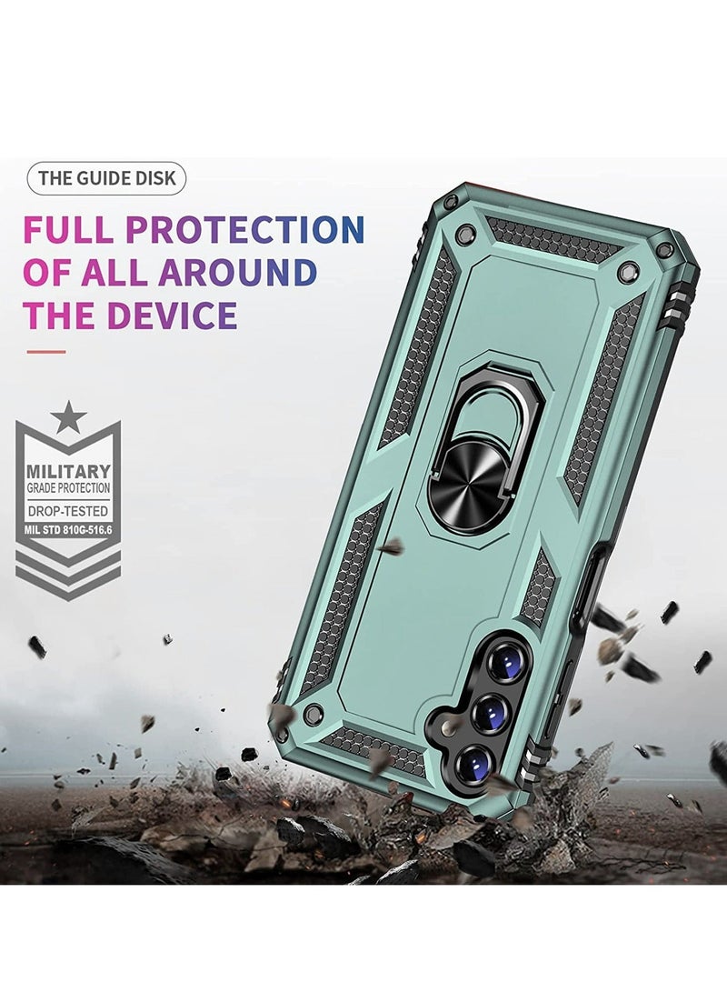 X-level Samsung Galaxy A14 5G/4G Case Cover Accessories Military Grade Shockproof with Anti-scratches Anti-drops Anti-fingerprints Protective Back Cover with Car Mount Magnetic Ring Kickstand - Image 5