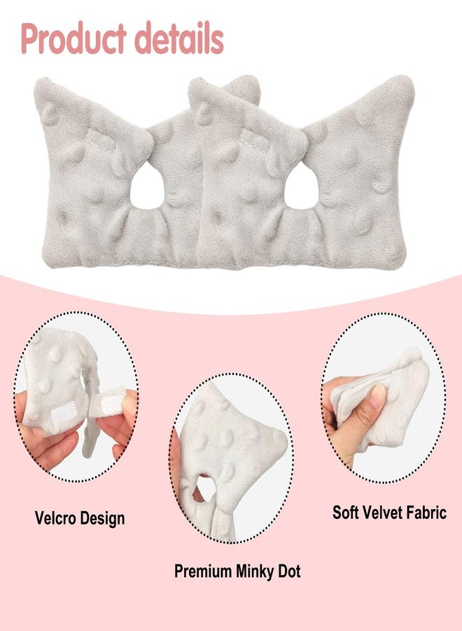 YOIHS Tracheostomy Dressing Pads, 2-Pack Trach Pads, Reusable Trach Tube Covers Buttefly Shape (Grey - Image 3