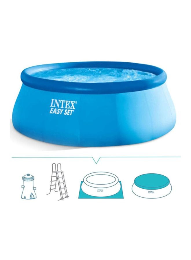 INTEX Easy Pool With 4.6x4.57x1.07m Material PVC Ages 3+ Blue 457x107meter - Image 2