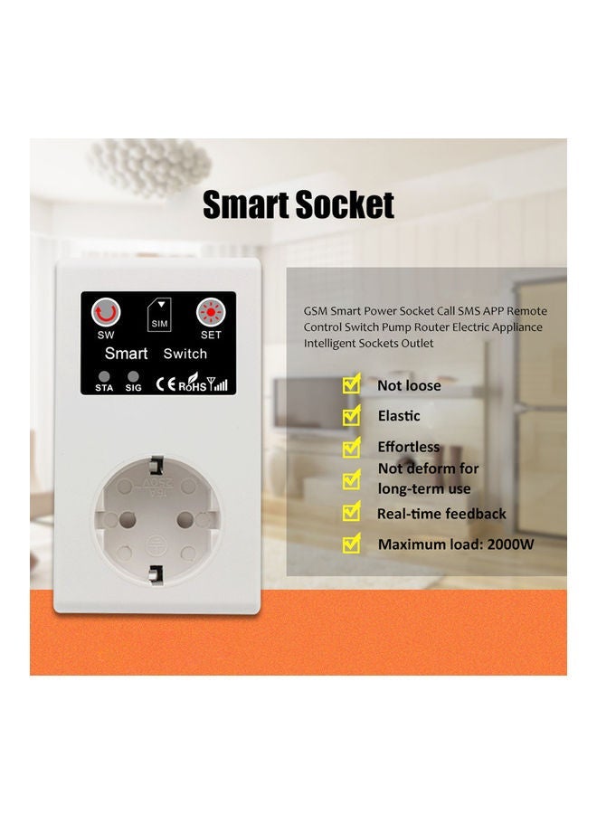 NIBEMINENT GSM Intelligent Power Socket White - Image 4