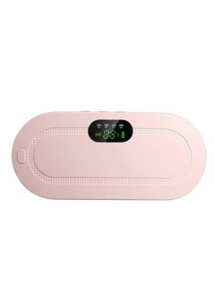 ASIV Portable Cordless Heating Pad Electric Waist Belt Device Fast Heating 3 Temperature Modes 4 Vibration Massage Speeds for Back Pain Relief USB Charging Belly Heating Pad  - Image 2