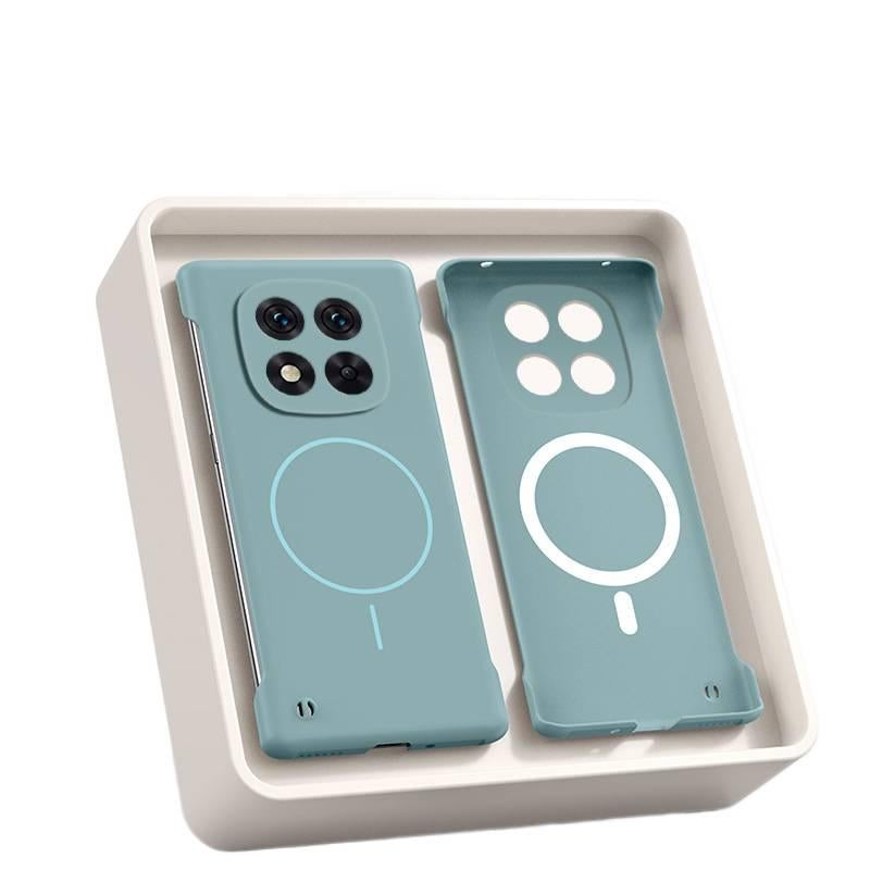 MS غطاء MagSafe لـ Redmi Note 14 Pro مع تصميم بدون إطار ومغناطيس قوي مع ملمس ناعم مع رفيع جداً باللون Antique White مغناطيسي باللون الأبيض باللون الأحمر - Image 4