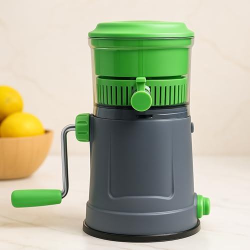 SUPERMOM Manual Juicer 1 Pc – Hand Pulpy Fruit Juicer for Home – Extra Long Handle & Silicone Ring to Prevent Leakage – Easy Juicer Machine for Kitchen – Durable, Portable & Efficient Juice Extractor - Image 2