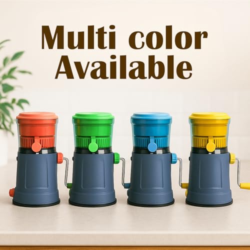SUPERMOM Manual Juicer 1 Pc – Hand Pulpy Fruit Juicer for Home – Extra Long Handle & Silicone Ring to Prevent Leakage – Easy Juicer Machine for Kitchen – Durable, Portable & Efficient Juice Extractor - Image 3