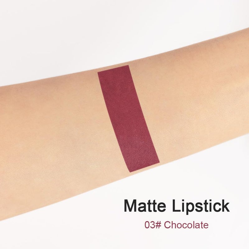BINGBRUSH Smooth Longwear Lipstick Pack Set, Matte Color Stick Ultimate Lip Crayon for Makeup Collection - Waterproof Velvet Lipgloss Lip Stain (03#) - Image 3