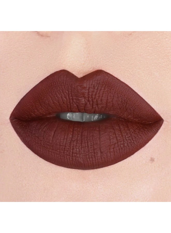 puroBio Liptint Liquid Lipstick in Matte Finish 07 Chocolate Red 4ml - Image 2