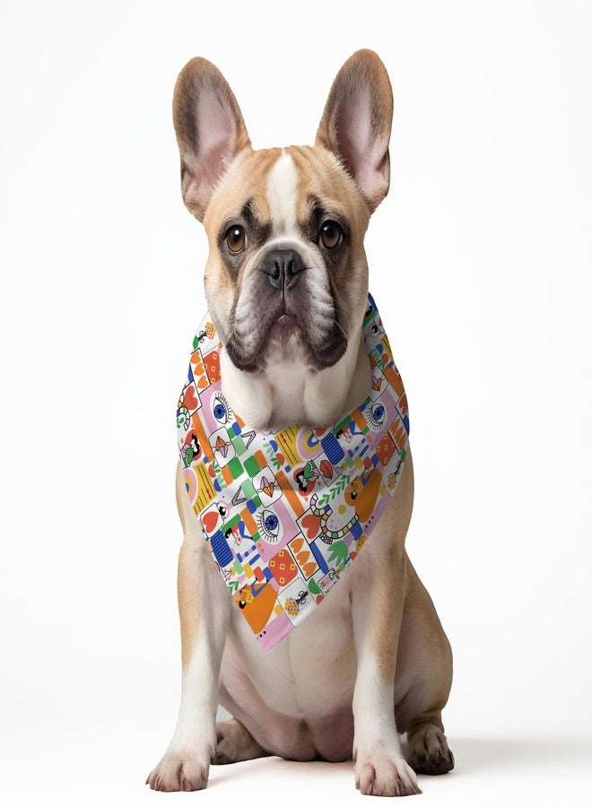 W Brings Love in The Air Gorgeous Dog Bandana | This Stunning Gorgeous Dog Bandana Scarf is Perfect for Your Dog’s Day Out. One Size Fits All. - Image 2