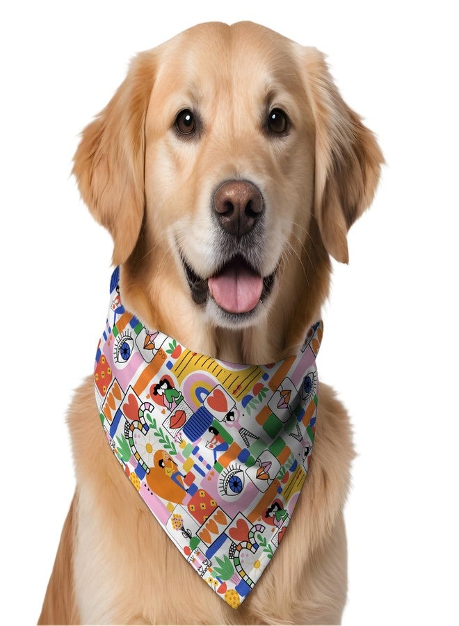 W Brings Love in The Air Gorgeous Dog Bandana | This Stunning Gorgeous Dog Bandana Scarf is Perfect for Your Dog’s Day Out. One Size Fits All. - Image 1
