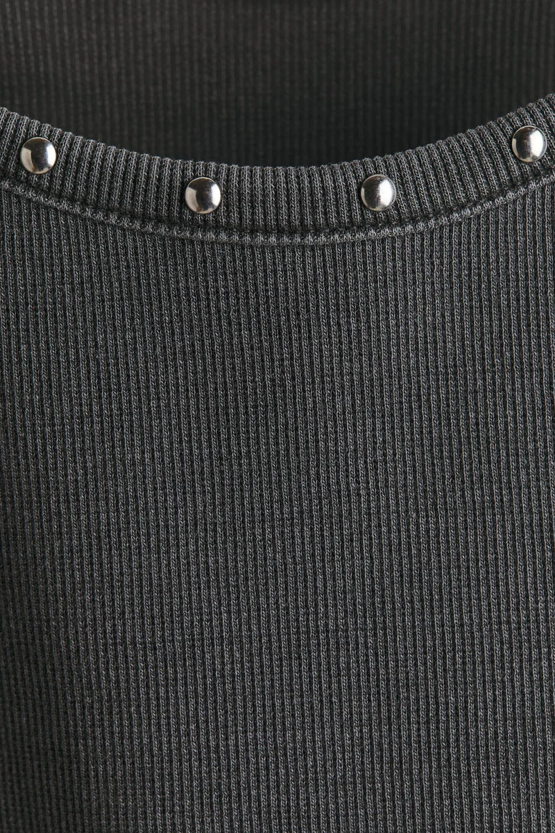 H&M Ribbed cotton strappy top