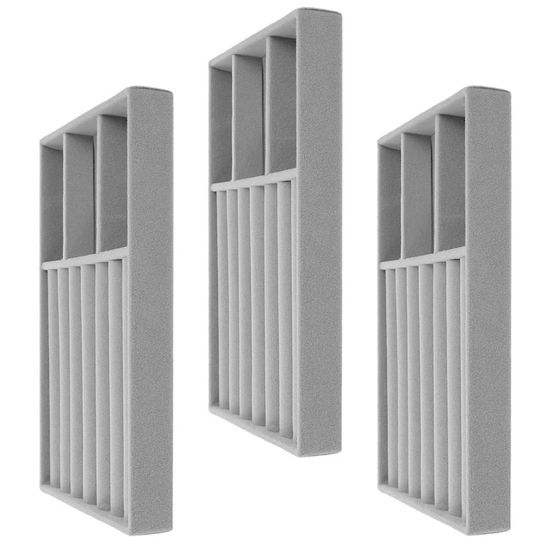 3Pcs Jewelry Display Trays Trinket Organizer Tray Jewelry Showcase Display Tray - Image 5
