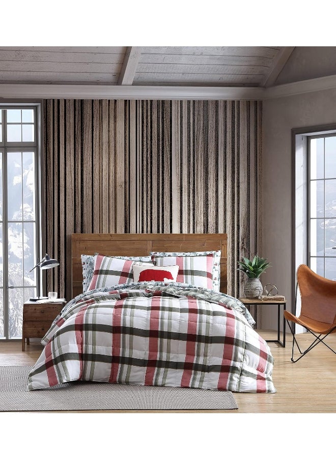 Eddie Bauer - Eddie Bauer - Twin Sheets, Cotton Flannel Bedding Set, Brushed for Extra Softness, Cozy Home Decor (Winter Outing, Twin) - Image 1