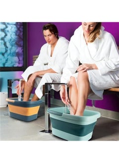 TRASSLE Foot Bath Collapsible Foot Bath Foot Soak Tub with Handle Foot Spa Bath 15L/4 Gallons Massager Foot Soaking Bath Basin Feet for Dry Cracked Feet, Pedicure Foot Soak, Home Spa Treatment  - Image 2