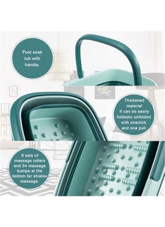 TRASSLE Foot Bath Collapsible Foot Bath Foot Soak Tub with Handle Foot Spa Bath 15L/4 Gallons Massager Foot Soaking Bath Basin Feet for Dry Cracked Feet, Pedicure Foot Soak, Home Spa Treatment  - Image 4