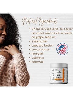 t.botanicals Chebe Butter Chebe Hair Butter For Hair Growth Hair Thickening Ayurvedic Hair Butter With Horsetail  - Image 5