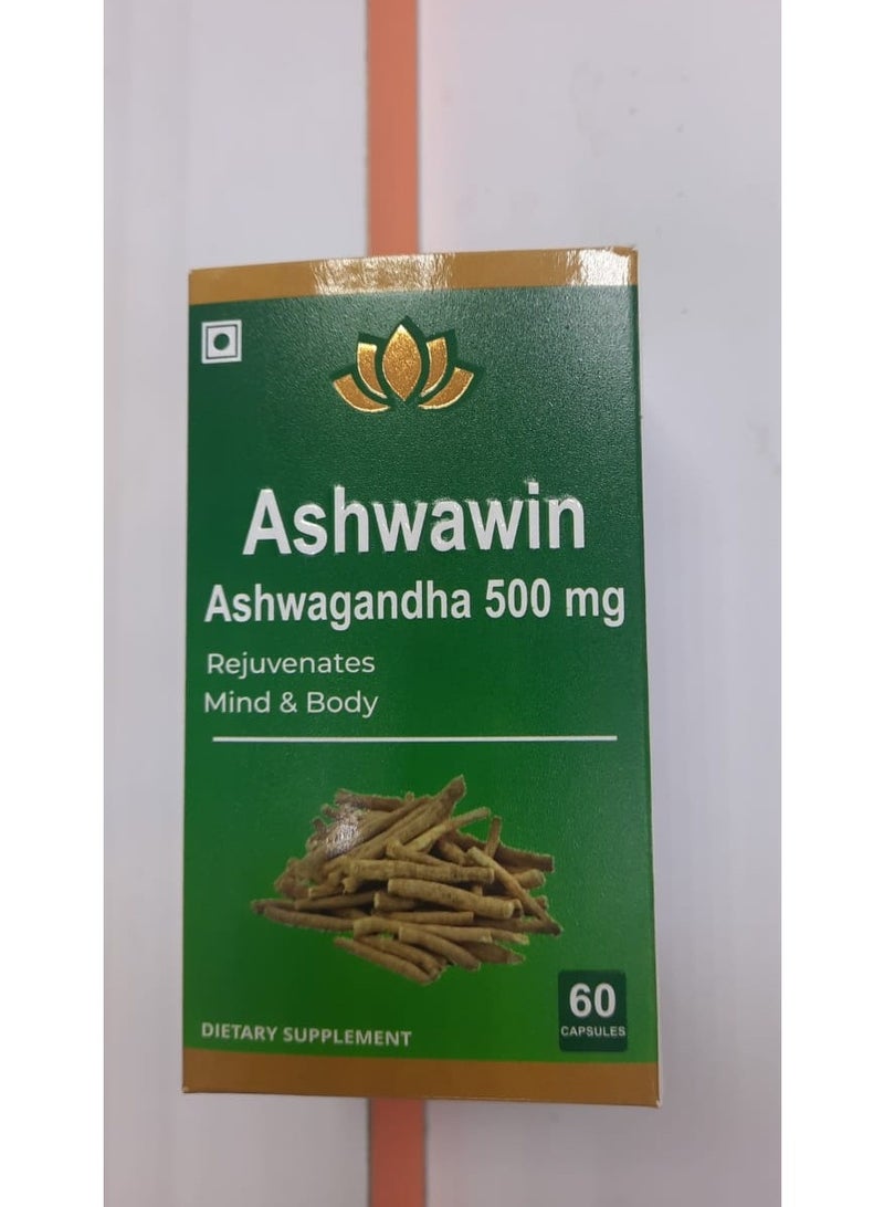 LEO Ashwawin Ashwagandha 500mg Capsules 60's